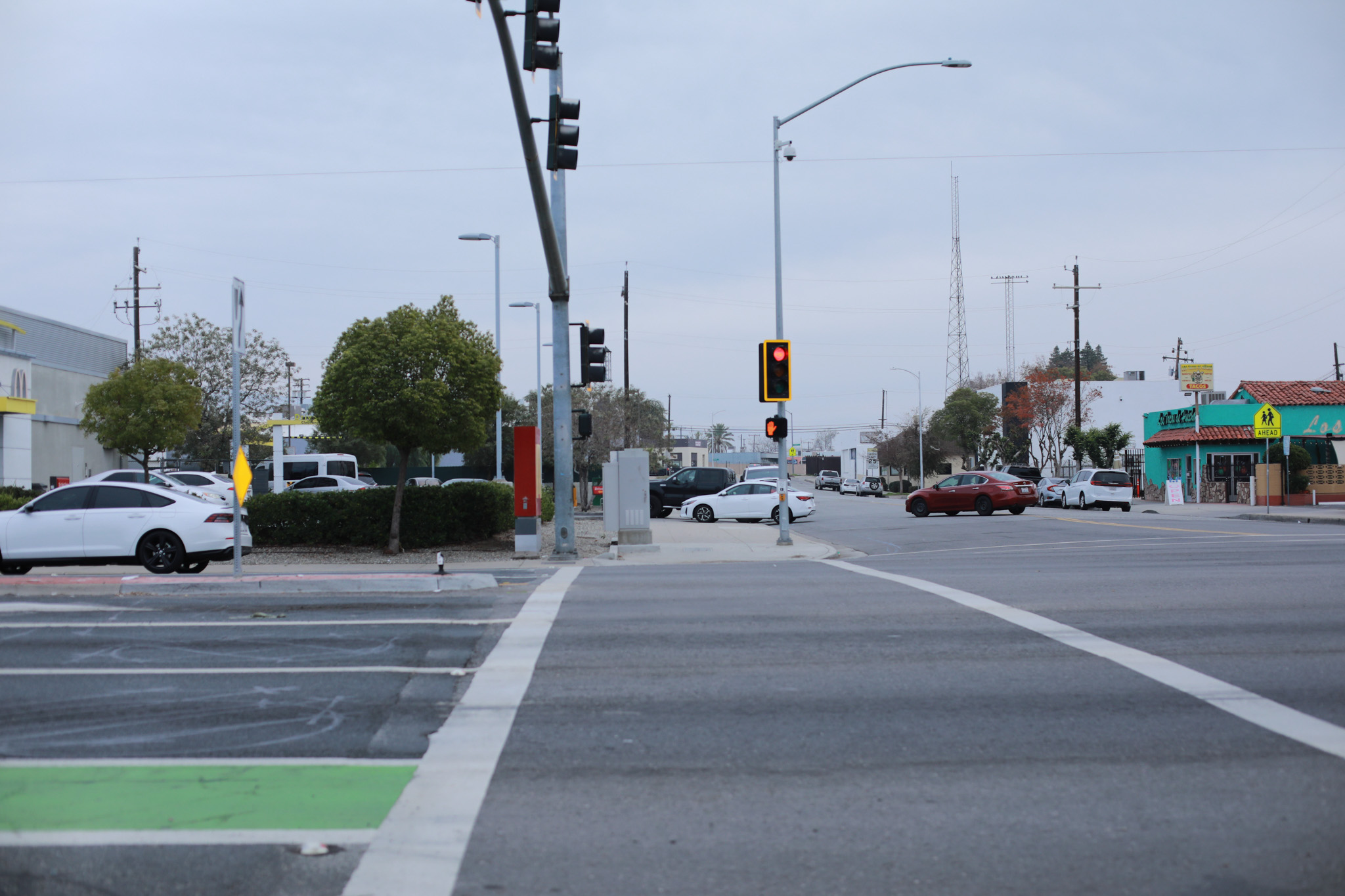 A “Don’t Walk” sign at the intersection of Union Avenue and 18th Street.